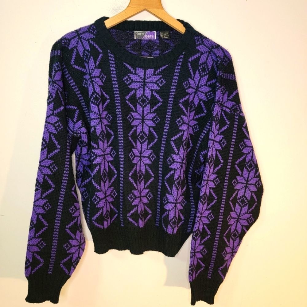 Vintage Mergers Snowflake Sweater